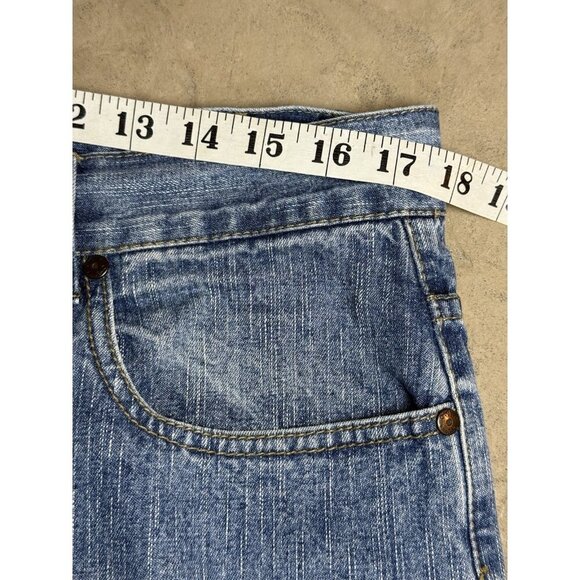 Vintage One Tough Brand Light Wash Distressed Jeans 36x30 - Picture 10 of 13